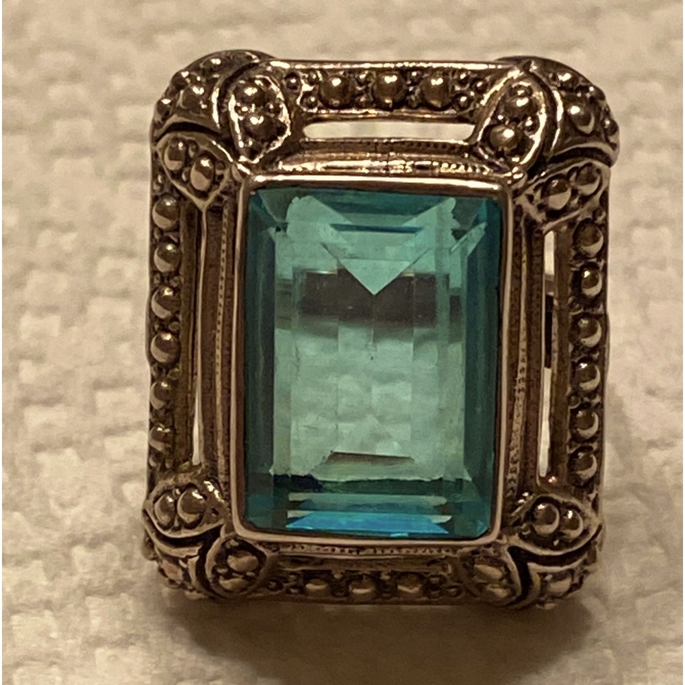 925 Sterling Silver Cocktail Ring Sz 7